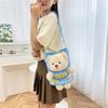 Cute Cartoon Potato Chips Bear Snack Bag Plush Doll Versatile Student Change Bag Girl Heart Messenger Bag Small Bag