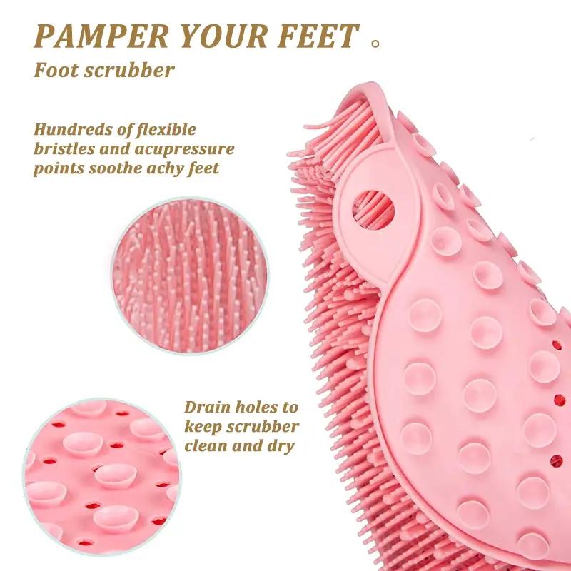 Xiaomi Non-Slip Shower Foot Washing Mat - Clean Bath Exfoliating Mat for Home Spa and Bathroom Plaid