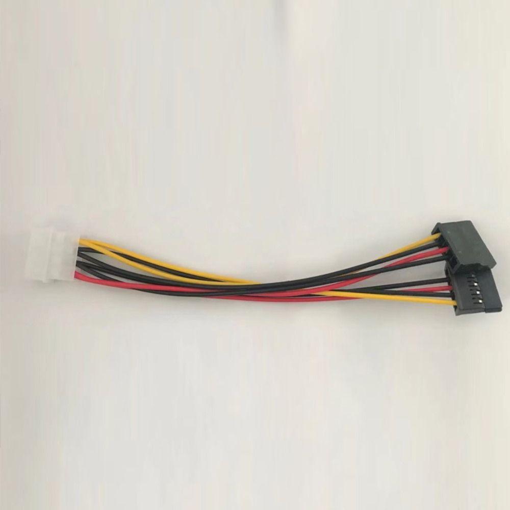 Molex To SATA Dual Hard Drive Power Lead 4 Pin To 15 Pin SATA Power Splitter