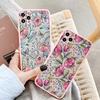 Flower Plant Phone Case for iphone 16 11 12 13 14 15 Pro Max for iphone X XS MAX XR 7 8 Plus Back Shockproof Cover Funda Shell