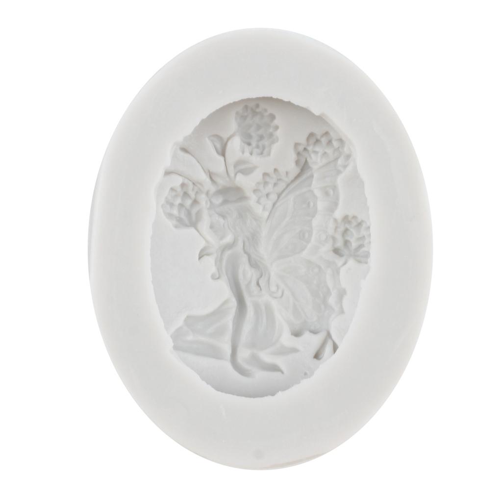 Blumenfee Silikonform Baby Party Fondant Kuchen Dekorieren Werkzeuge Schokolade Rollfondant Formen Polymer Clay Süßigkeiten Formen