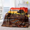 Land Customize Text Blanket Gift Customizable Blanket Soft & Cozy Suitable for Couch Livingroom Living Room Home Decor Four Seasons Universal