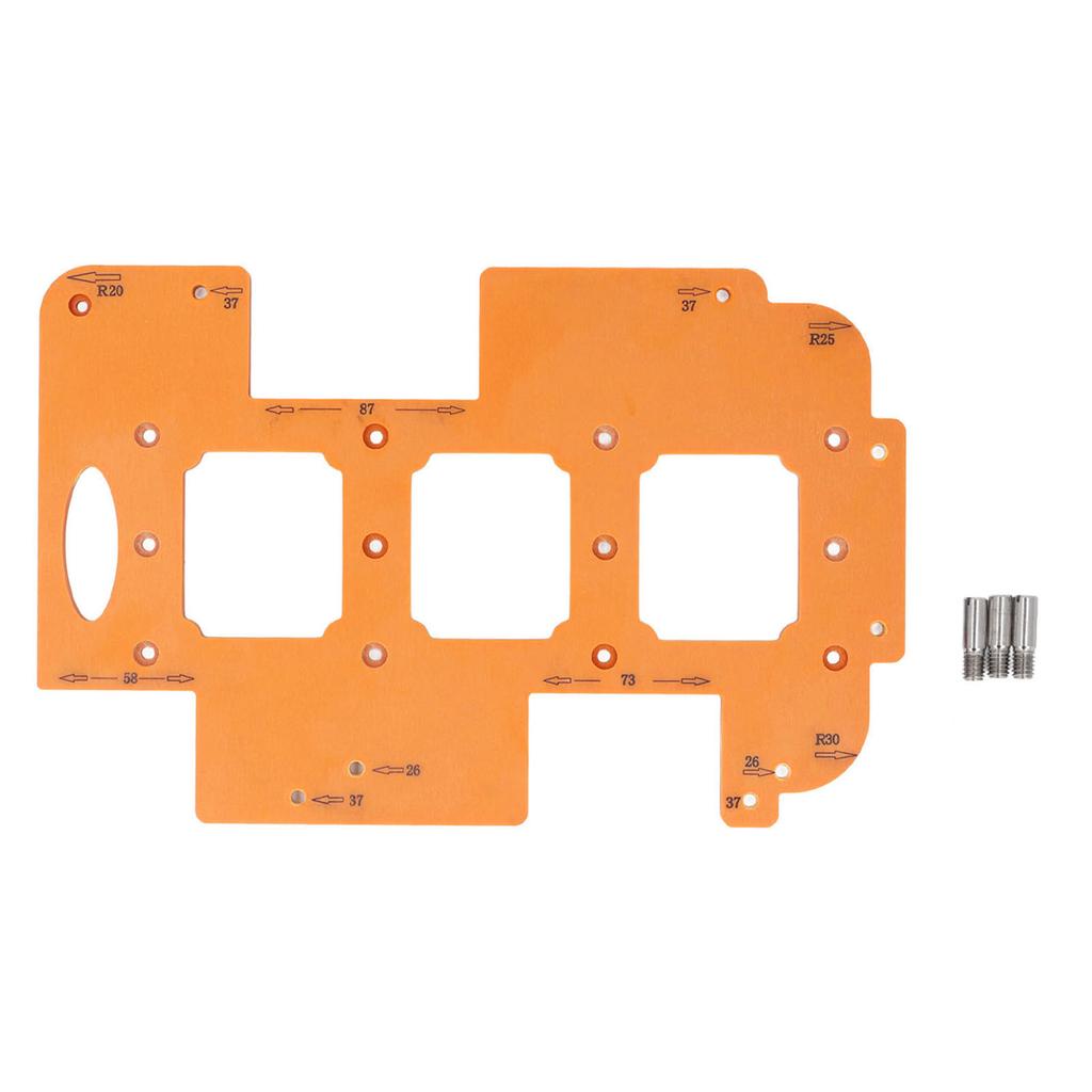 Round Corner Radius Template 3 In 1 Multifunctional Engineering Plastic Woodworking Router Corner Jig