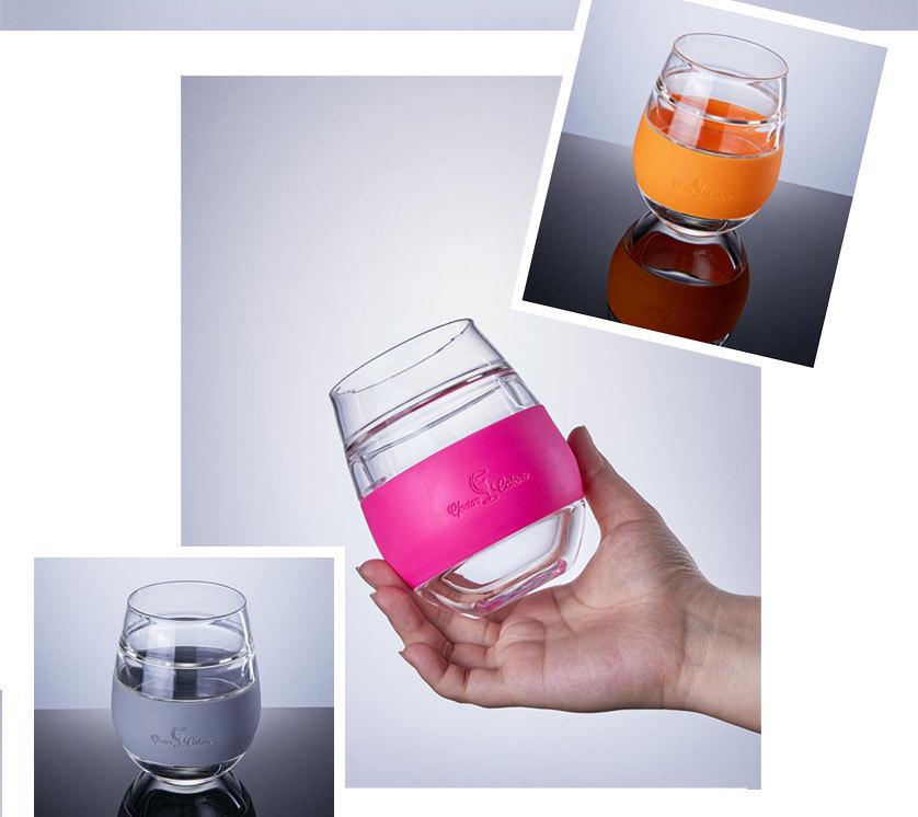 Viski Double-Layered Ice Wine Glass - Red & White Wine Frozen Glass