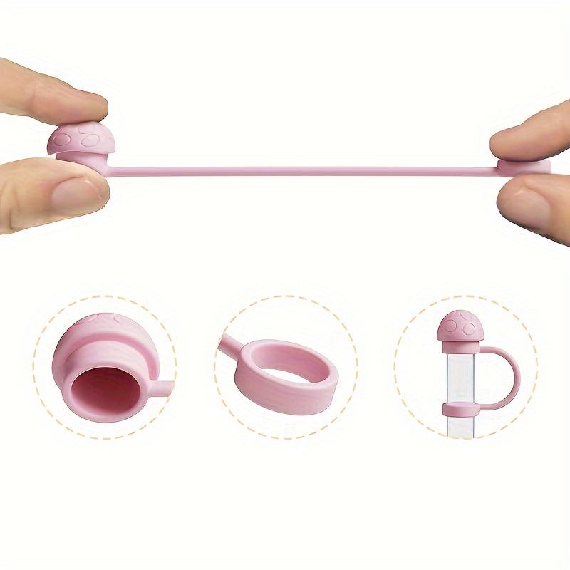 6 Silicone Straw Caps, Suitable for 30/40 Ounce Insulated Cups and Hot Water Bottles, Dustproof and Easy To Clean