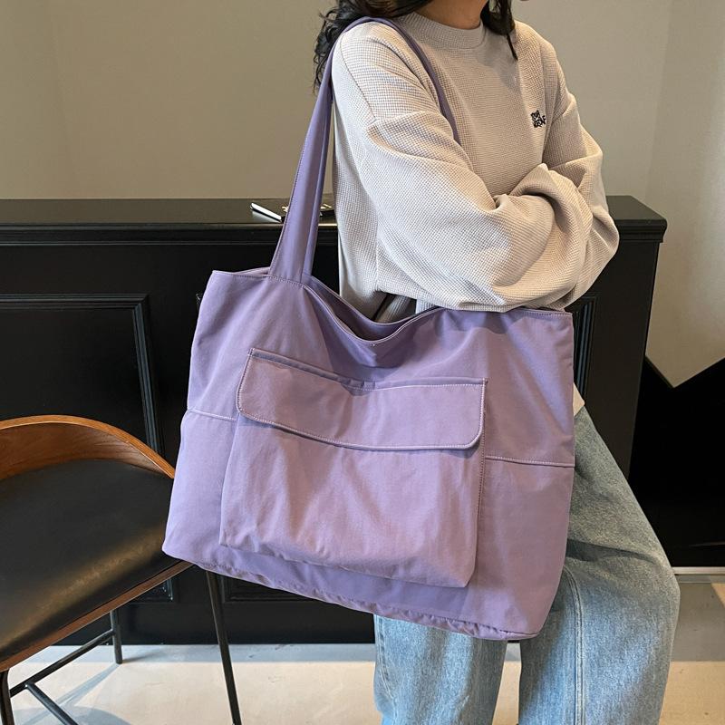 Lightweight Handbag Women Large Capacity Travel Tote Bag Short Trip Commuter Underarm Bag