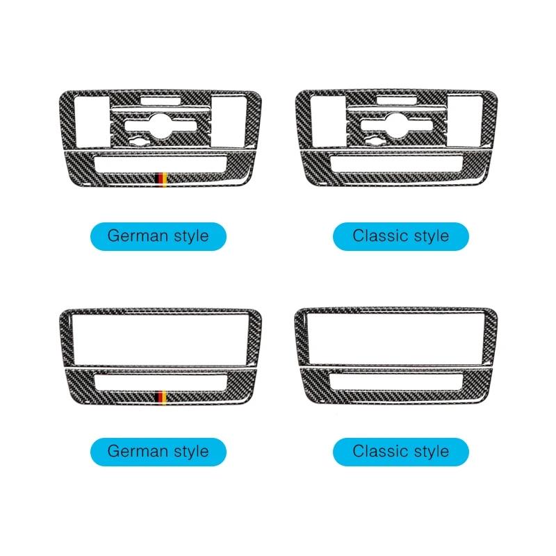 Carbon Fiber For Mercedes Benz W176 GLA X156 CLA C117 A B Class CD Panel Trim Cover Sticker Car Interior
