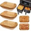 50-200 ks Velký obdélníkový jednorázový papírový vložka do horkovzdušné fritézy Nepřilnavý pečicí papír do horkovzdušné fritézy Speciální pečicí papír Pečicí podložka na pečení a smažení