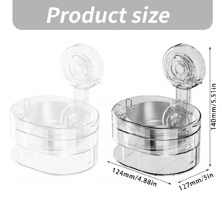 Elegant Ashtray Storage Rack for Bathroom Kitchen Bar with Strong Suction Cup Ashtray with Holders Stainless Steel