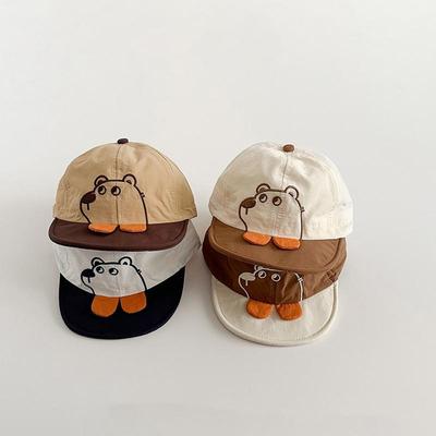 Cute Baby Summer Hat Cartoon Animal Boys Girls Cotton Infant Baseball Cap Casual Outdoor Toddler Kids Sunshade Peaked Caps