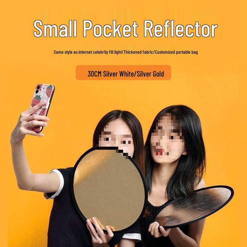 Foldable Studio Fill Light for Live Streaming & Outdoor Photography - Portable Reflector Panel