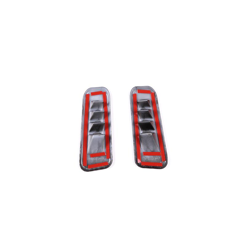 For Hummer H2 2003-2007 ABS Carbon Fiber Car Door Air Outlet Frame Decorative Sticker Car Interior Accessories