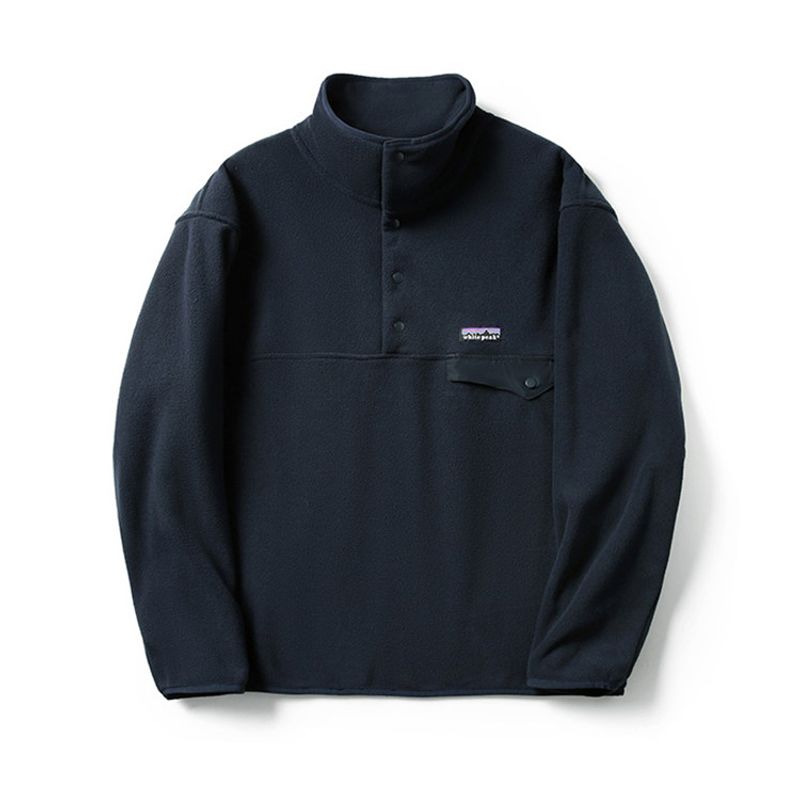 Outdoor Sports Warm Double-Sided Fleece Stand-Up Collar Fleece Jacket Men's Autumn and Winter Style Fleece Sweatshirt Export Men's Jacket