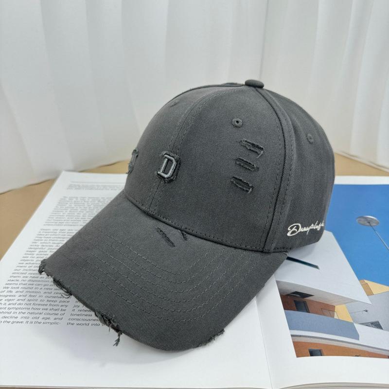 Spring And Autumn Women Wear Letter Hard Top Baseball Cap, Hole, Fashion Trend Versatile Temperament Cap