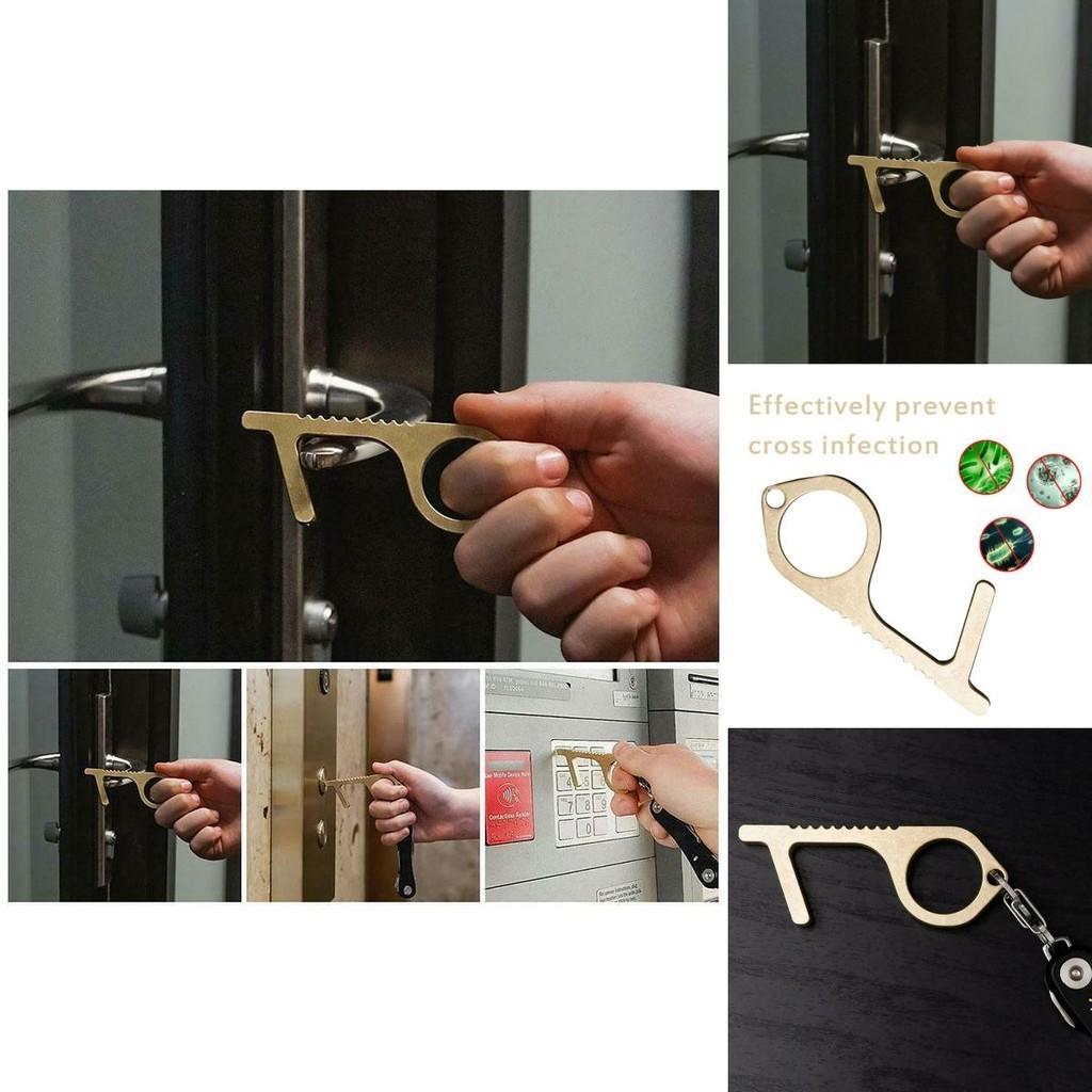 Contactless Safety Door Opener Safety Protection No Touch Alloy Key Opener Tool
