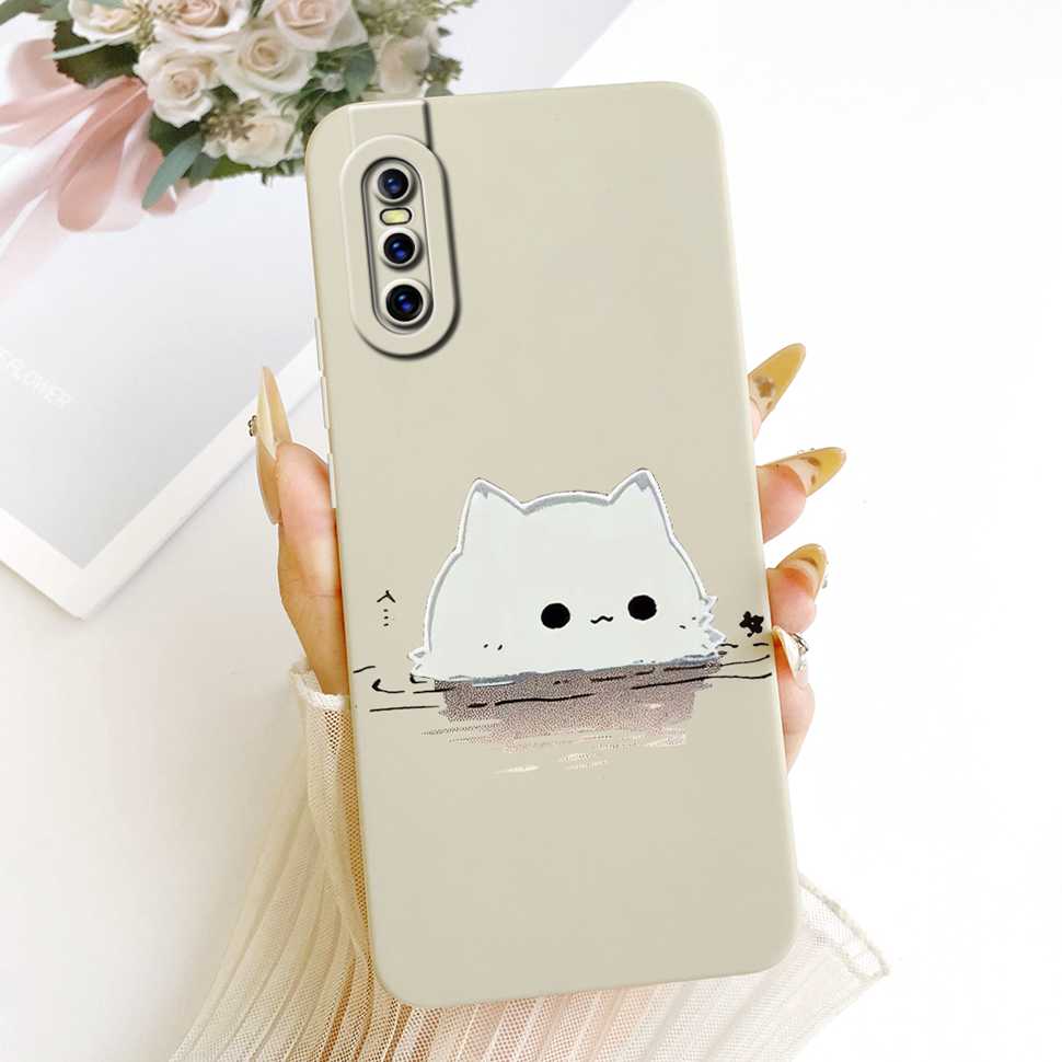 Für Vivo V15 Pro 2019 Hülle Vivo1818 Silikon Weich Niedliche Katze Hase Bemalte Rückseite Für Vivo V 15 V15 Pro Hüllen Fundas Coque