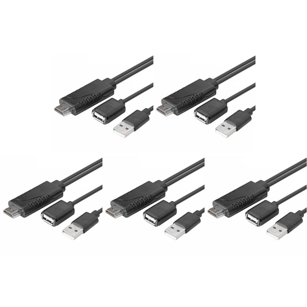 

USB Female to HDMI-compatible Male 1080P HDTV TV Digital AV Adapter Cable Wire Cord