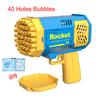 40 Hole Fully Automatic Bubble Gun Toys Handheld Bubble Machine Electric Kids Toys Outdoor Bubble Toys For Children Gift