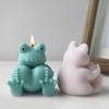 Silicone Frogs Candle Mold for Table Decorations 3D Frogs Shape Scented Candle Crafting Molds for Resin Wax Clay Project