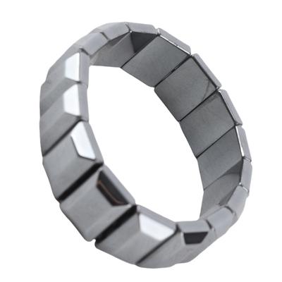 Terahertz Armband Rechthoekige Kralen Mode Unisex Terahertz Genezende Steen Armband