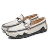 New Loafers Men Big Size Leather Moccasins Casual Shoes Outdoor Mens Driving Shoes Slip on Men Lazy Shoes Leisure Walk Moccasins