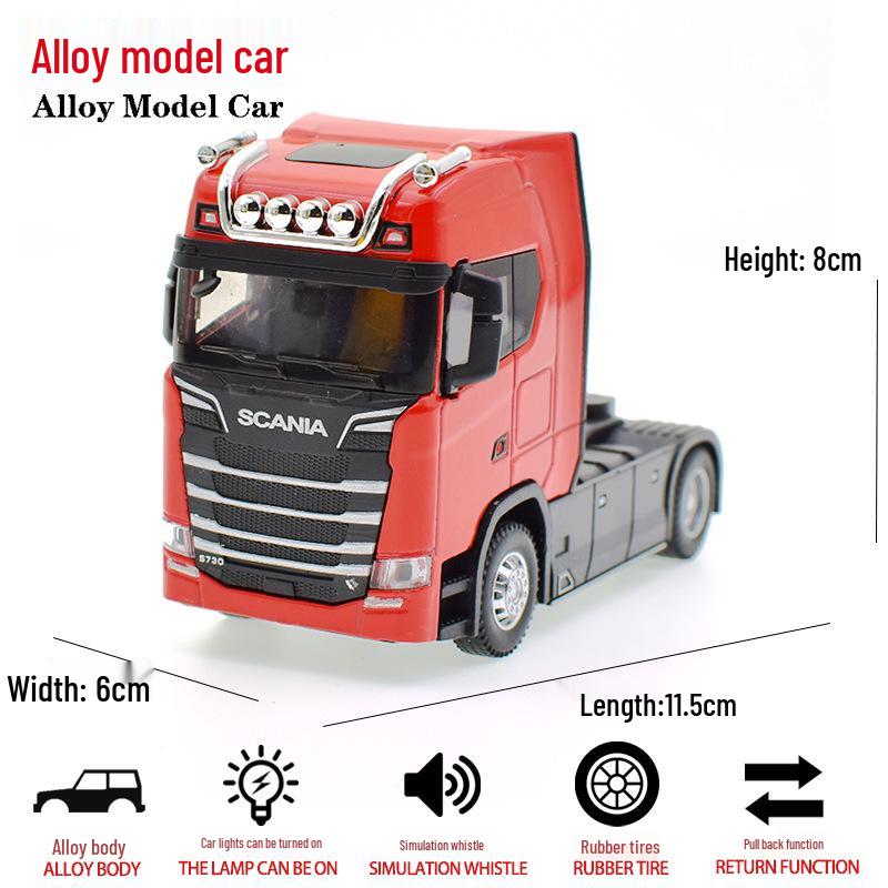 

Модель контейнеровоза Scania из сплава - Двухъярусный полуприцеп-игрушка