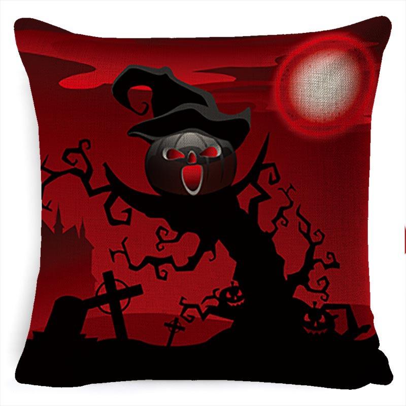 Pillow Case Holiday Party Halloween Horror Bat Office Pillow Case Car Waist Support Cushion Lumbar Pillow