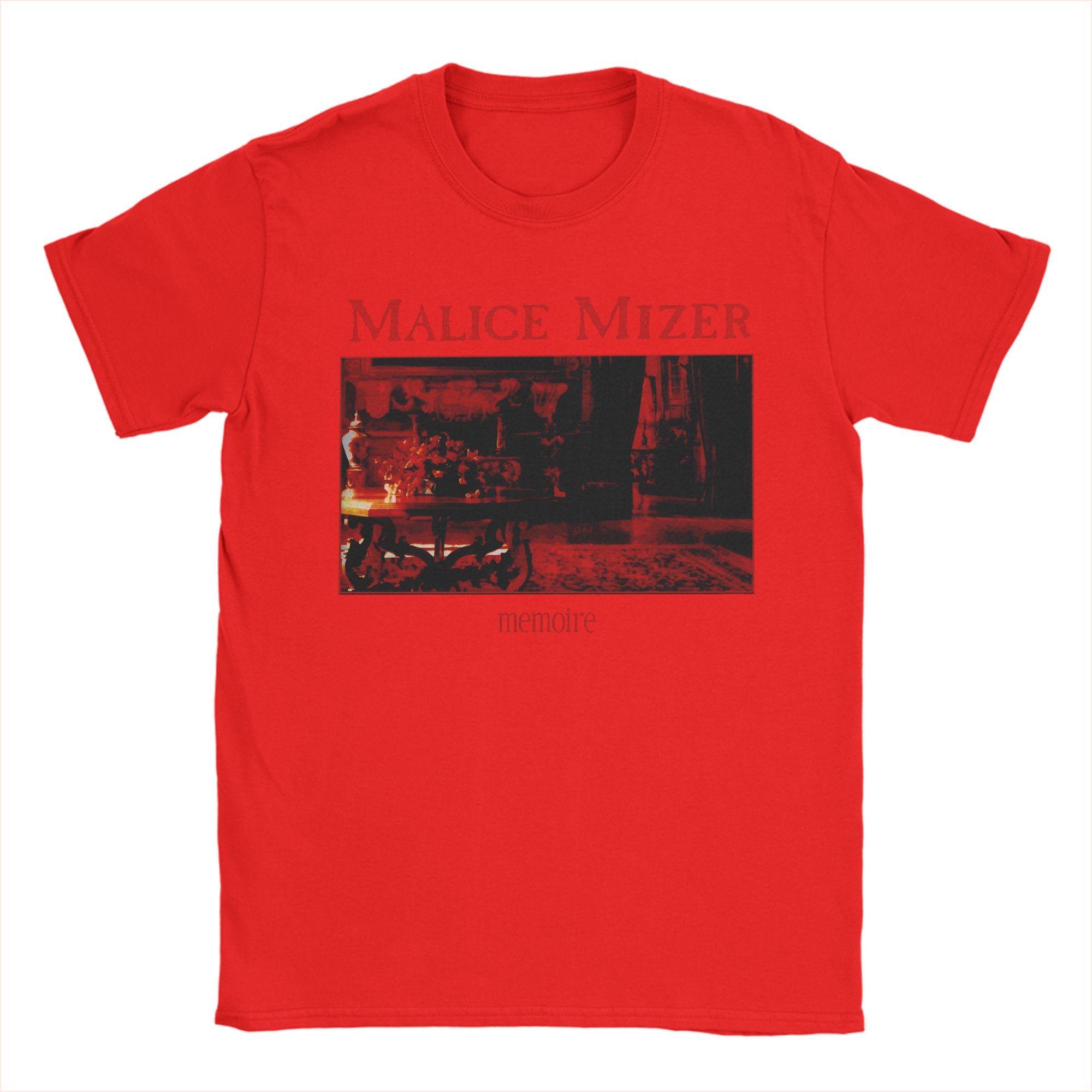 Mens TShirts Memoire malice mizer Novelty Pure Cotton Tee Shirt Short Sleeve T Shirt Round Collar Clothes Plus Size S