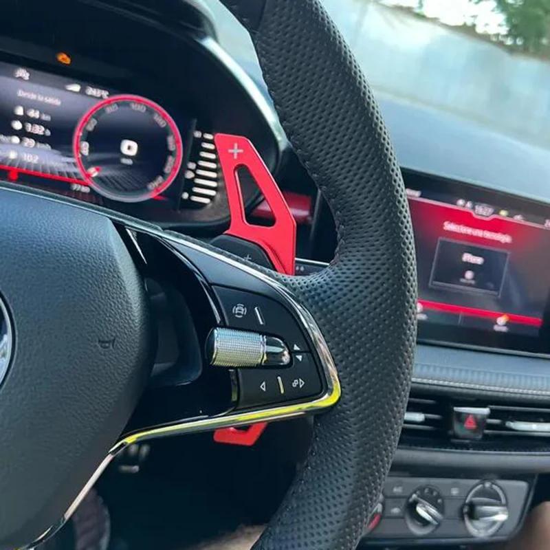 Paddle Shifter For Skoda  Octavia A8 Mk4 Enyaq Iv Rs Vrs Karoq Kodiaq   Car Steering Wheel Paddle Shift Gear Dsg