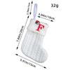 Embroidered Christmas Socks Alphabet Christmas Tree Pendant  Christmas Tree
