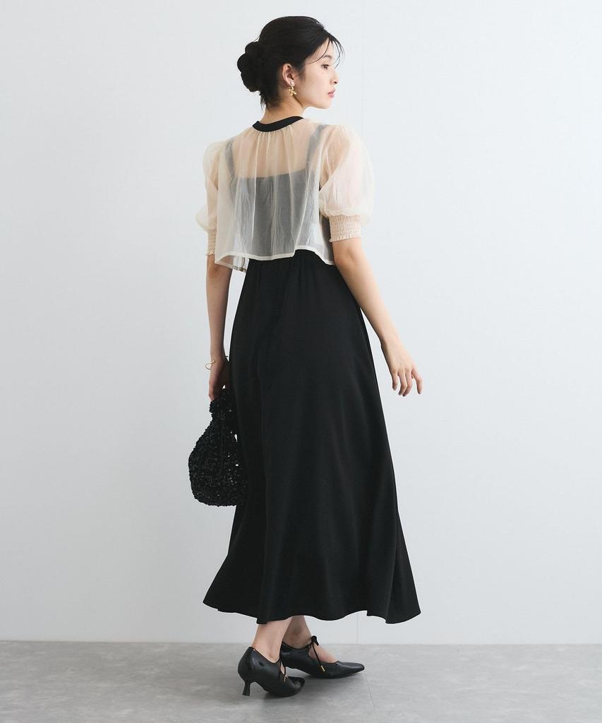 Bis Dress Sheer Top and Cami Black Main [3-Way] Dress, Women's, BVE35040,