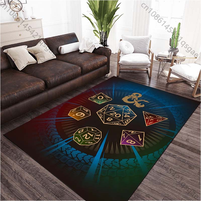 17 Stile Klassisches Spielwürfelmuster Teppich Teppiche Wohnzimmer Schlafzimmer Nachttisch Fußmatte Bereichsteppich Kinderzimmer Spielteppich Heimdekoration