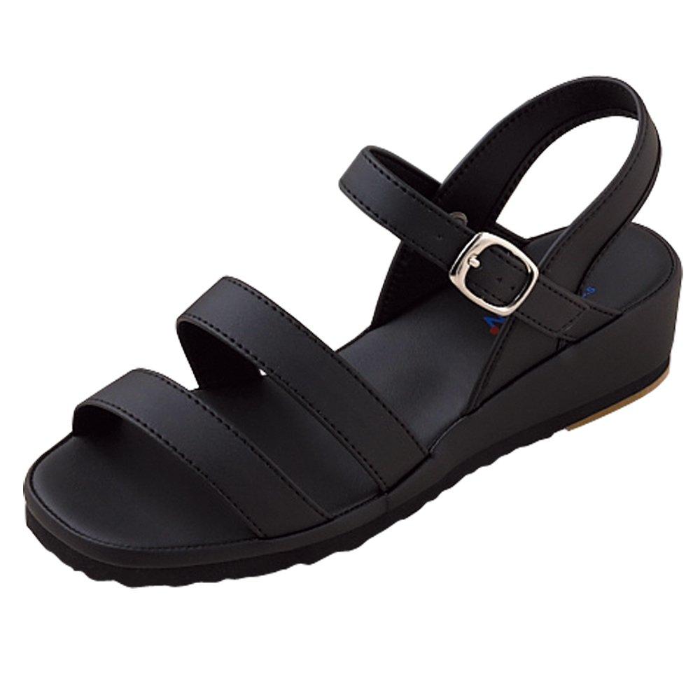 

сандалии медсестры с оригинальным флаером обувь медсестры офисные сандалии черные [Blanc Ange] 2-линейные женские 25.0 чёрный