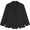 Fall Hand-Beaded Irregular Cut Blazer