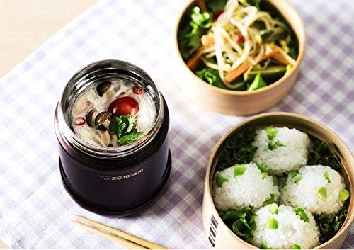 ZOJIRUSHI Stainless Steel Food Jar, 350ml, Cream, SW-EE35-CC