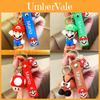 Weicher Gummi Mario Schlüsselanhänger Lustiges Cartoon-Accessoire mit Einzelverpackung Perfektes Geschenk für Kinder und Erwachsene