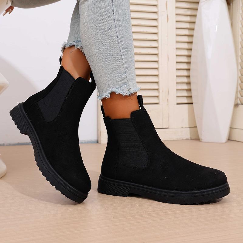 

Модные балетки замшевые женские короткие ботинки 2025 зимние новые тренды удобная обувь модные классические ботильоны зимние ботинки платье Zapatillas De Mujer 35