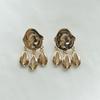 _shellB Shell-decorated Drop Earrings