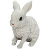 Ubia White 15 X X Doll Animal Garden Cute Rabbit, 10.5 15.5 Cm, Figurine, Ornament, Decoration, Realistic, Rabbit, H18194-4