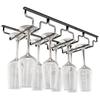 Stainless Steel Hanging Wine Glass Rack for Upside-Down Storage