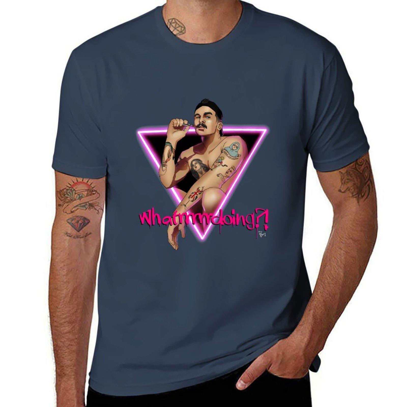 Whatrrrrrdoing TShirt Soft Casual Short Sleeve Cotton Tee S