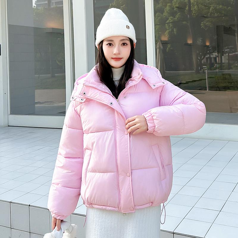 Women's 2026 New Winter Hooded Padded Jacket - Thick Down Cotton Coat for Students