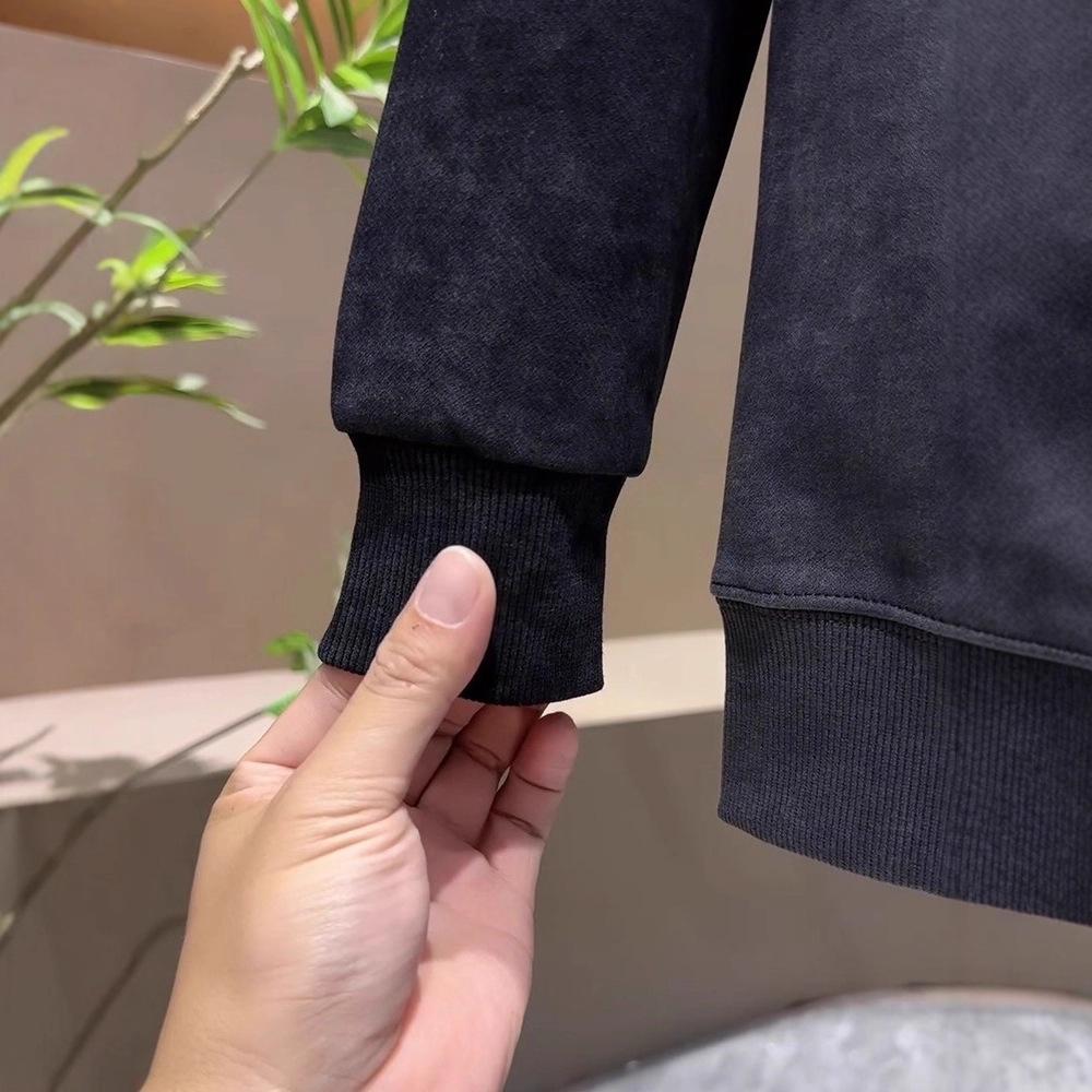 Pullover Fleece Long-sleeved Top and Clothing Bottoming Shirt Korean Version Sweater Men's 2025 New Trendy Brand Slim Fit