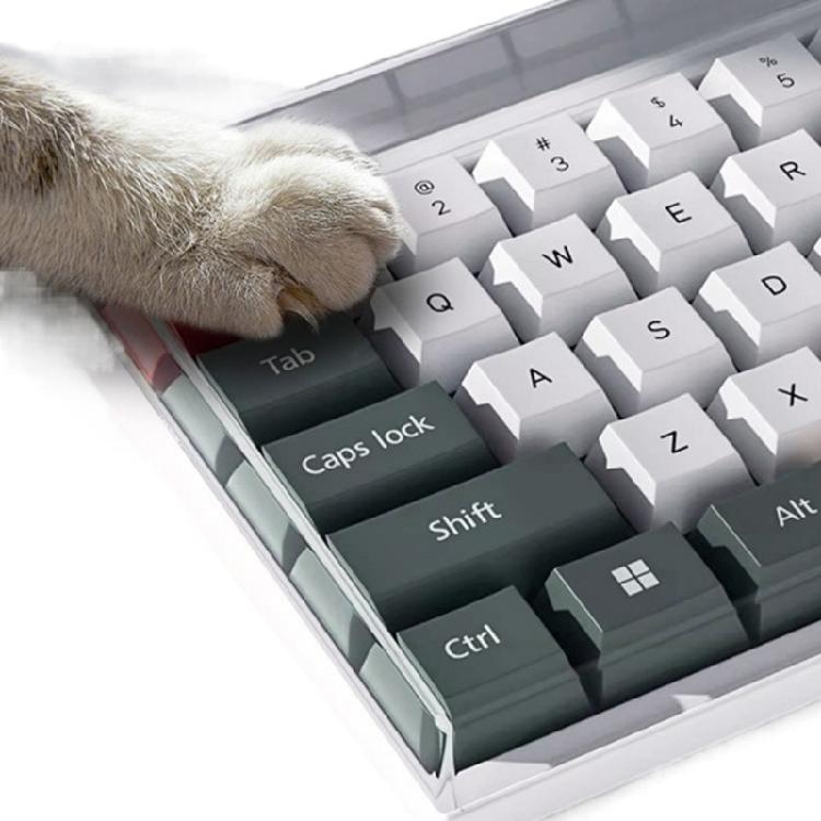 Transparente Acryl-Tastaturschützer Vollständige Abdeckung 104-108 Tasten Staubdichter Schutz Spritzwassergeschützte Schicht Für Büro-Setups Und Haustiersicherheit