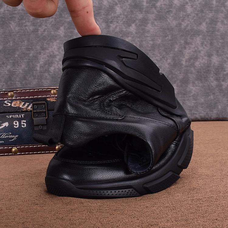 Men's sports shoes Korean version British trend outdoor shoe toe layer cowhide casual leather shoes men's shoes