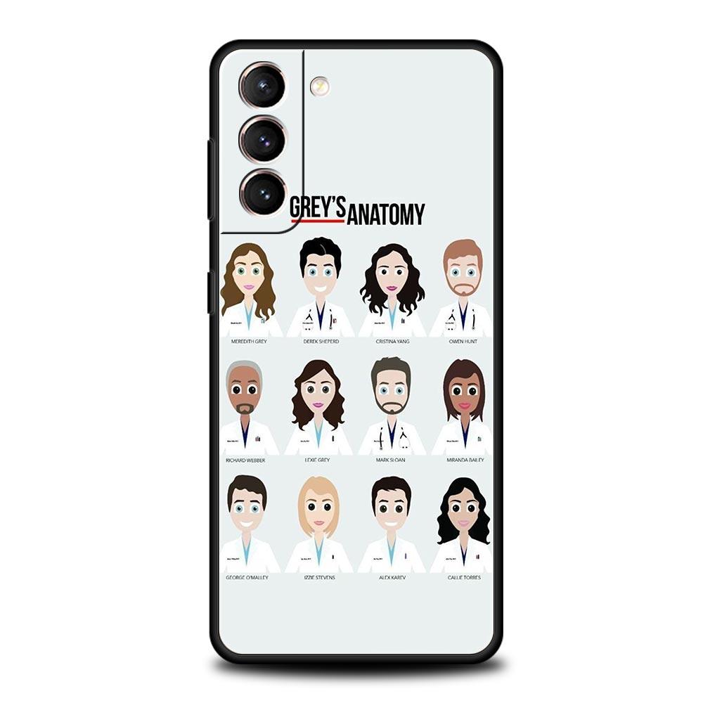 Greys Anatomy Phone Case Cover for Samsung Galaxy S26 S25 S24 S23 S22 S20 S21 FE Ultra S25 Edge Plus 5G Soft TPU Shell Funda Bag