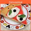 Creative Smile Mini Pizza Plush Doll Pendant For Children And Bag Decoration