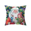 Christmas Atmosphere Santa Claus Print Pattern Cushion Cover Home Decoration Living Room Sofa Square Pillow Cover