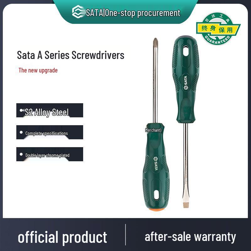 Sata Stubby Screwdriver Set: Phillips, Slotted, Flathead, Torx