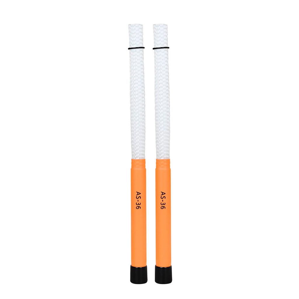 1Pair Rods Drum Brushes with Comfortable Handle Percussion Drum Brushes Dowels Nylon Drum Sticks Brush Smooth Grip